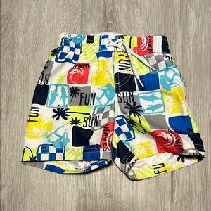 Colorful Graphic Swim Shorts